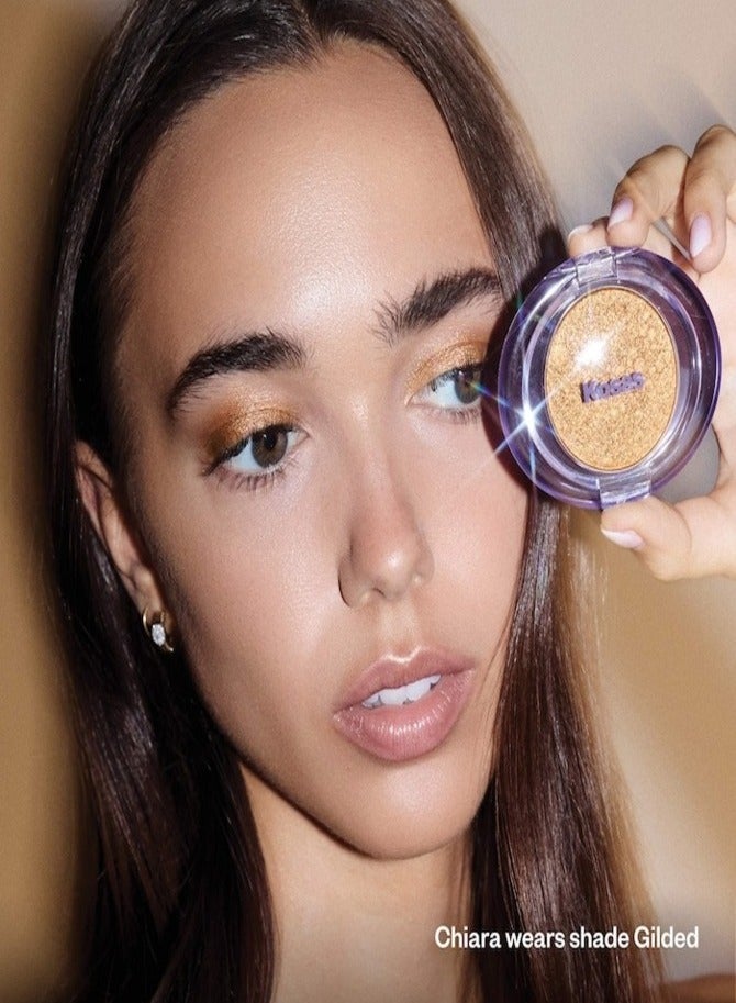 كوساس بودرة إضاءة كوساس شاين أوبجكتس ويت غليستن 4.5 غرام - إشراقة متألقة للوجه والعينين - لون ذهبي رقيق - Image 3